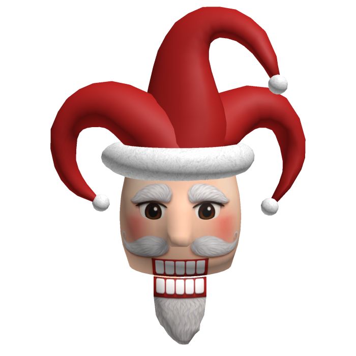 Santa jester nutcracker head