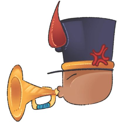 Die of Death: Bugle Sticker Roblox item
