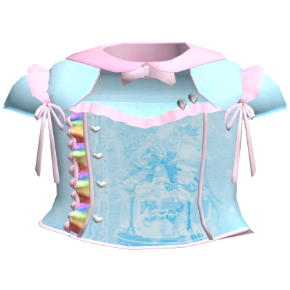 gothic ruffled laced rainbow blue bow vamp dress 