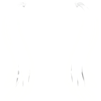 white emissive music notes pigtails