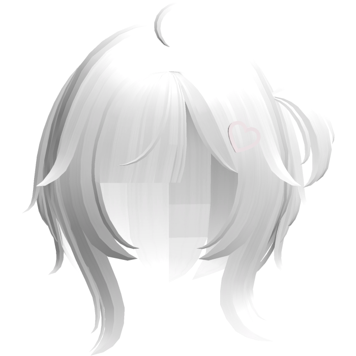 white cutecore tween doll uneven bob