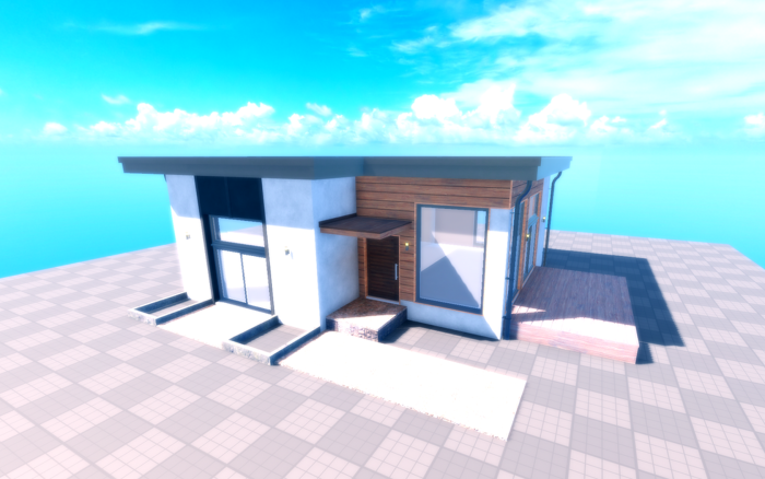 The Serene Shade - Modern House Detailed Model preview 4
