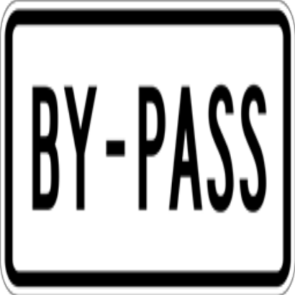 By-pass sign Roblox decal