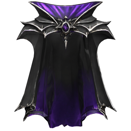 Black & Purple Gothic Vampire Cape Roblox item