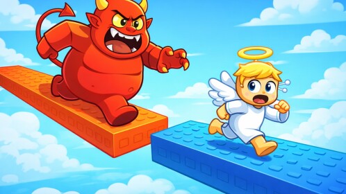 Angel and Devil [2 Player Obby]  