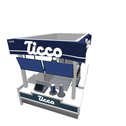 ticco cafe kiosk coffee bar shop counter decor rp
