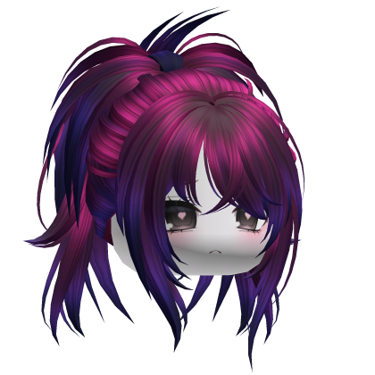 Cute Y2K Igari Short Pony w/ Face (Vaporwave) Roblox item
