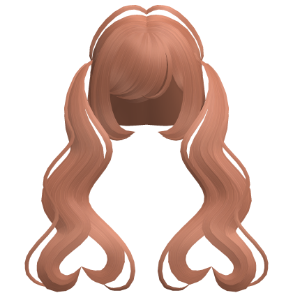 . ‿♡ pretty ginger heart pigtail hair ⊹ . ୨୧
