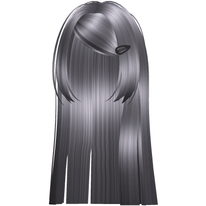 🖤 long protagonist swept scene hair dark grey Roblox item