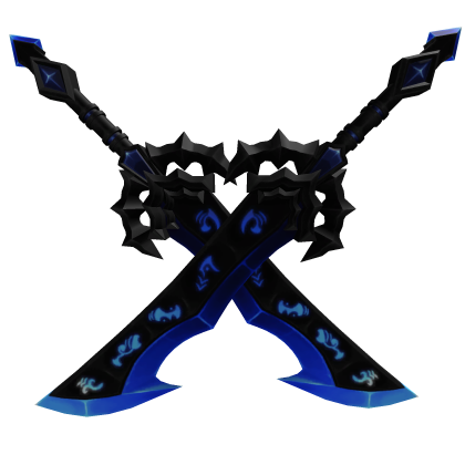 Dual Blue Evil Sword
