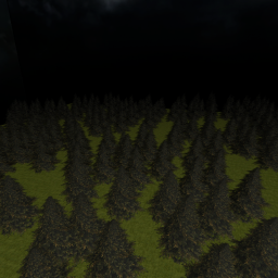 scary forest fight