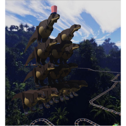 Cart Ride Into 13 Pregnant T-rex