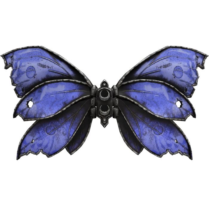 Royal Blue Gothic Butterfly Wings