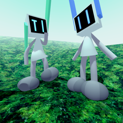 Chill with the Robot Girlies Sky (by Liquse)