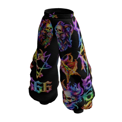 Baggy pants Clan 666 NEON thumbnail
