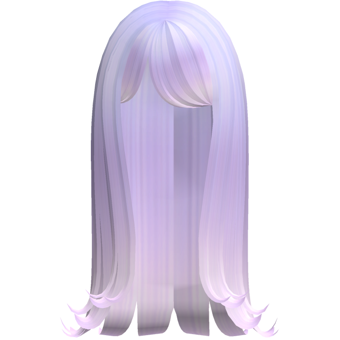 Long Straight Hair In Pastel Purple