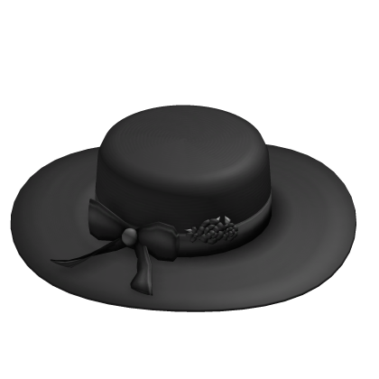 Velvet Mourning Sunhat 🖤
