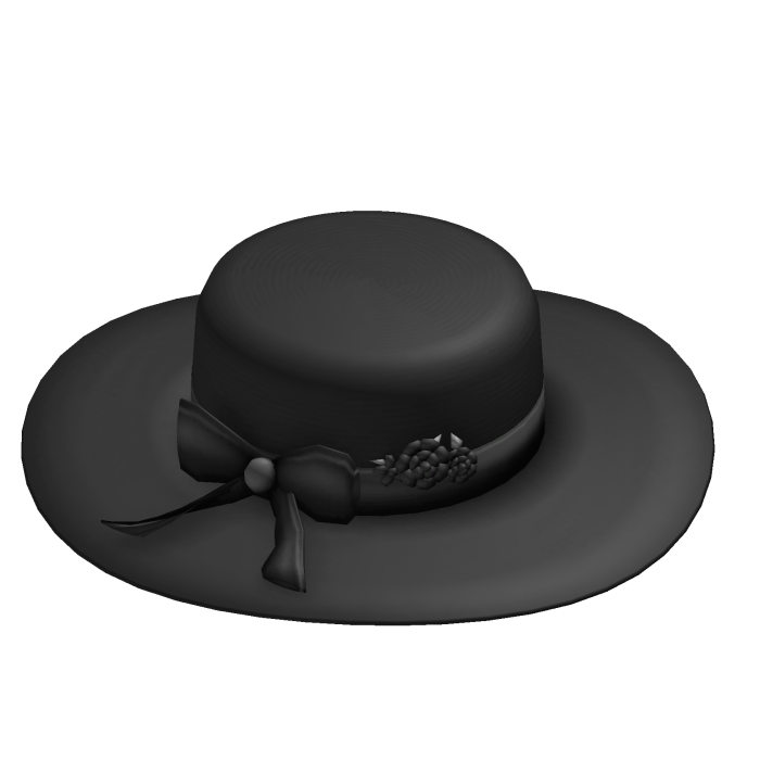 Velvet Mourning Sunhat 🖤