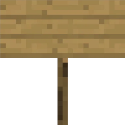 Minecraft Sign Front Roblox decal