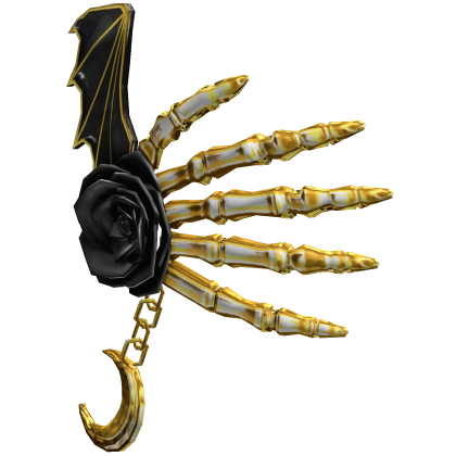 Vampiric Scary Skeleton Rose Hand