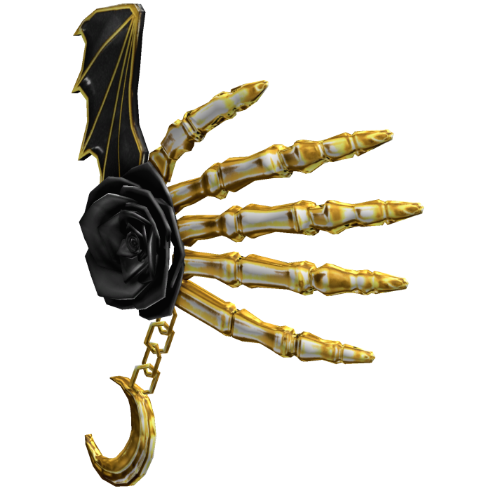 Vampiric Scary Skeleton Rose Hand