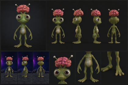 Stylized Alien NPC preview 1
