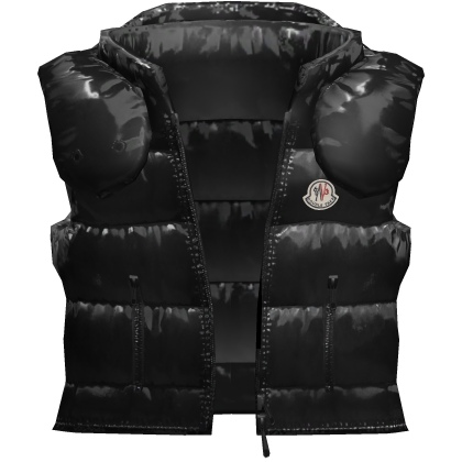 ⭐4.0 BOY | Black Designer Clizzy Vest W/ Hood thumbnail