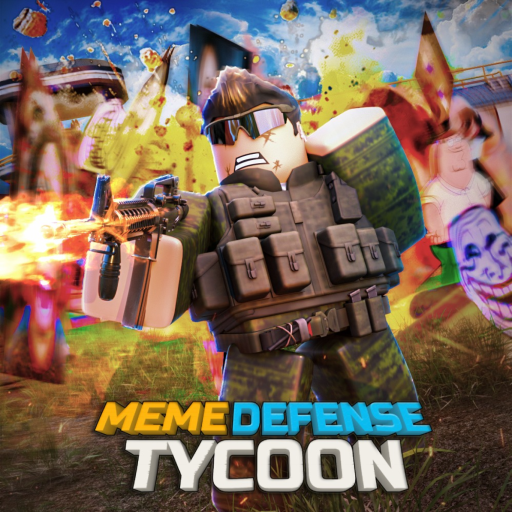 Meme Defense Tycoon official Roblox game thumbnail