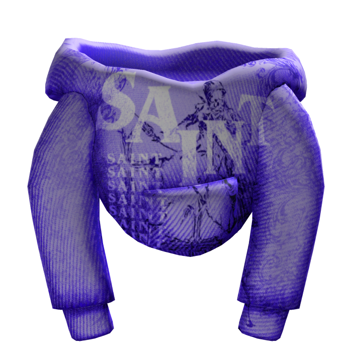Purple Designer saint Female hoodie