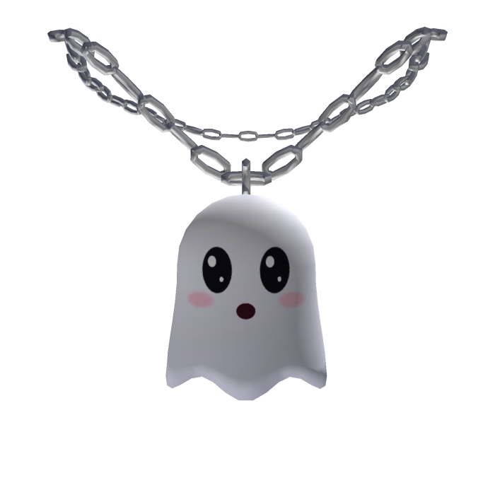 Cute Ghost Silver Chain