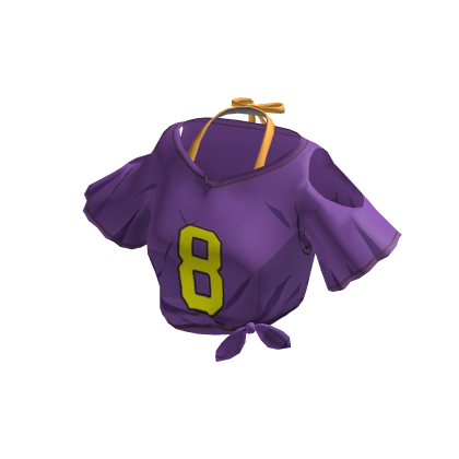 ✅Cropped Purple Sports Jersey✅ Anime thumbnail
