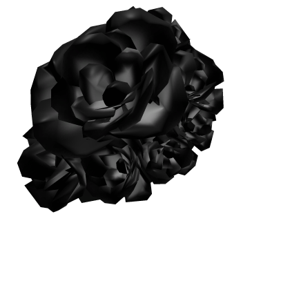 Black rose hair ornaments Roblox item