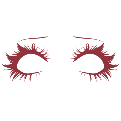 Cute detailed Eyelashes in Red