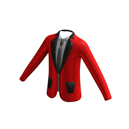 red sparkly suit