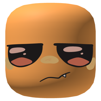 Orange Annoyed Face Roblox item