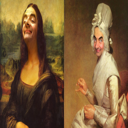 Mr Bean Painting Roblox decal