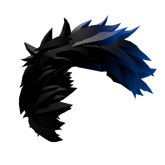 Furry Furhawk | Black-Blue Gradient