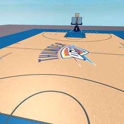 OK C THUNDER basketball court