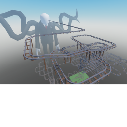 Cart ride into slenderman