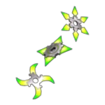 Explosive Neon Gamma Shurikens