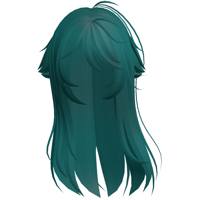Teal Shy Moe Cat Girl Windy Whispy Hair