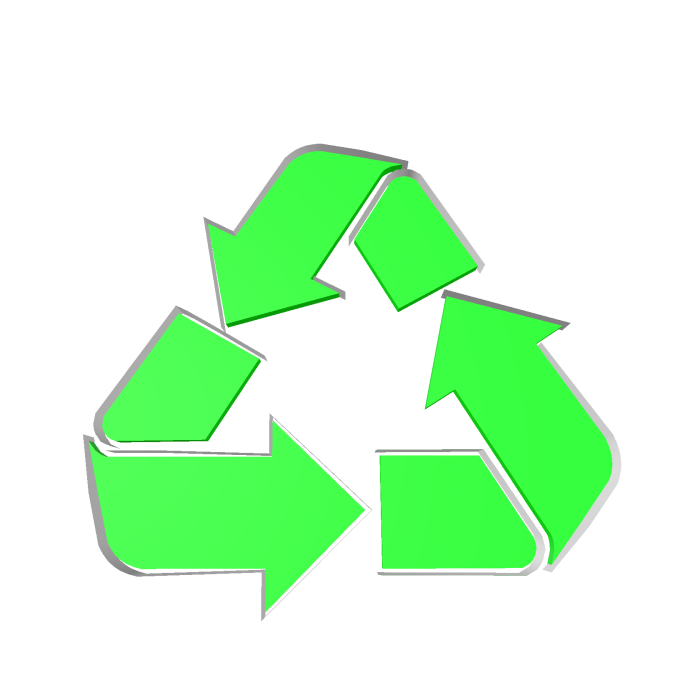 Recycle symbol halo