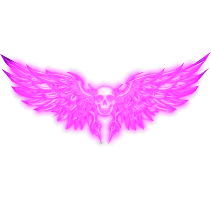 Neon Skull Glowing Wings (Emissive) - Pink Roblox item