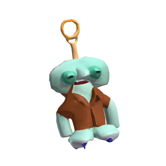 Fuggler x SpongeBob Squidward Plushie Keychain