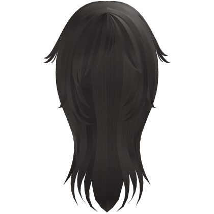 ♡ : cute long messy cat hair in brown Roblox item