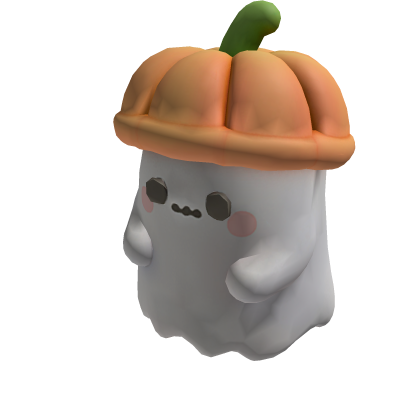 Shy Pumpkin Ghost Shoulder Pal