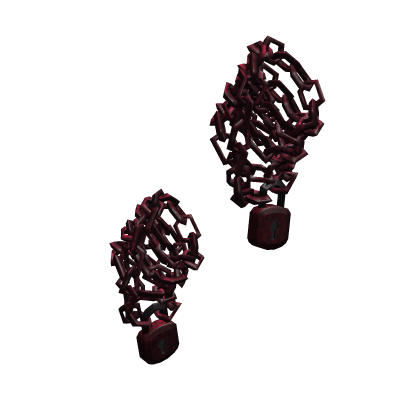 Locked Arm Double Chains | Blood Red