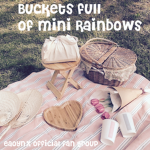 buckets full of mini rainbows
