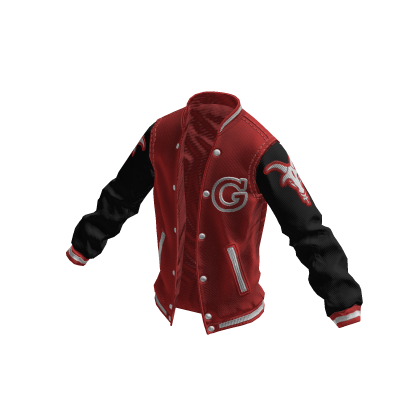 College Jacket | Red Black White