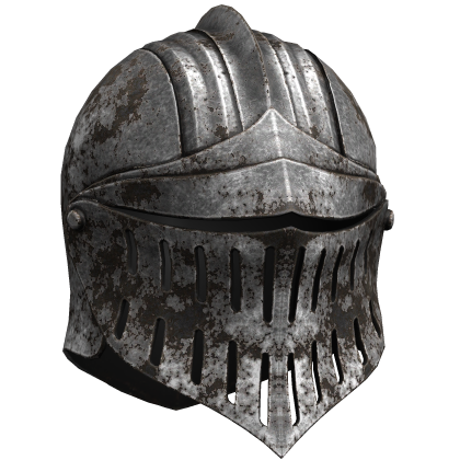 Rusty Medieval Knight Helmet